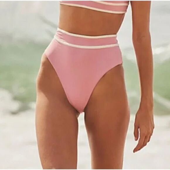 Stone Fox Swim Other - NEW Stone Fox Swim Juniper high waisted bikini‎ bottoms, pink, size XS